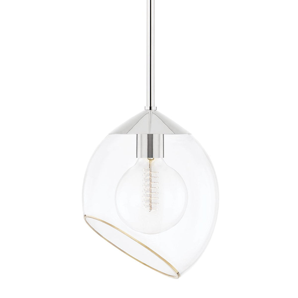 Claudia Pendant - Polished Nickel