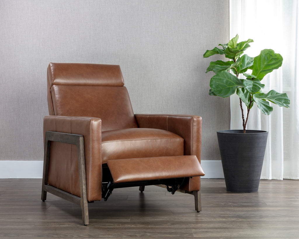 Brandon Recliner : Shalimar Tobacco Leather