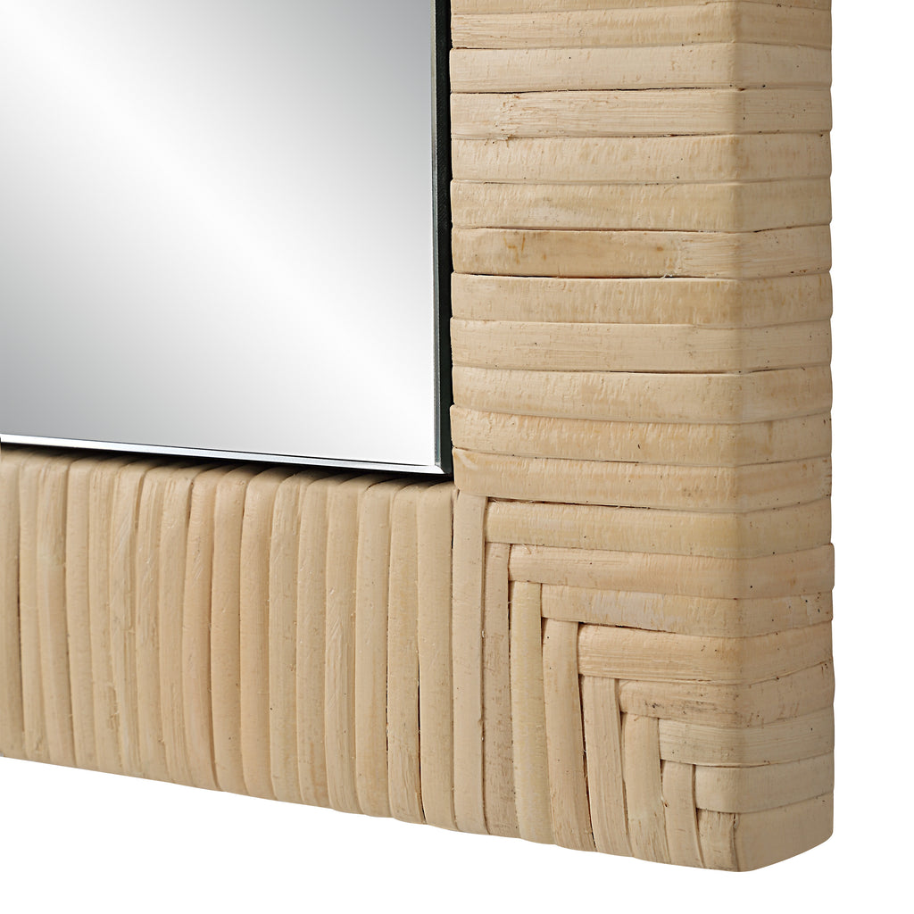 Tally 36" Tall Arch Rectangular Mirror, Natural