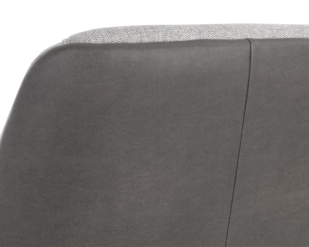 Lucier Lounge Chair - Belfast Heather Grey / Bravo Ash