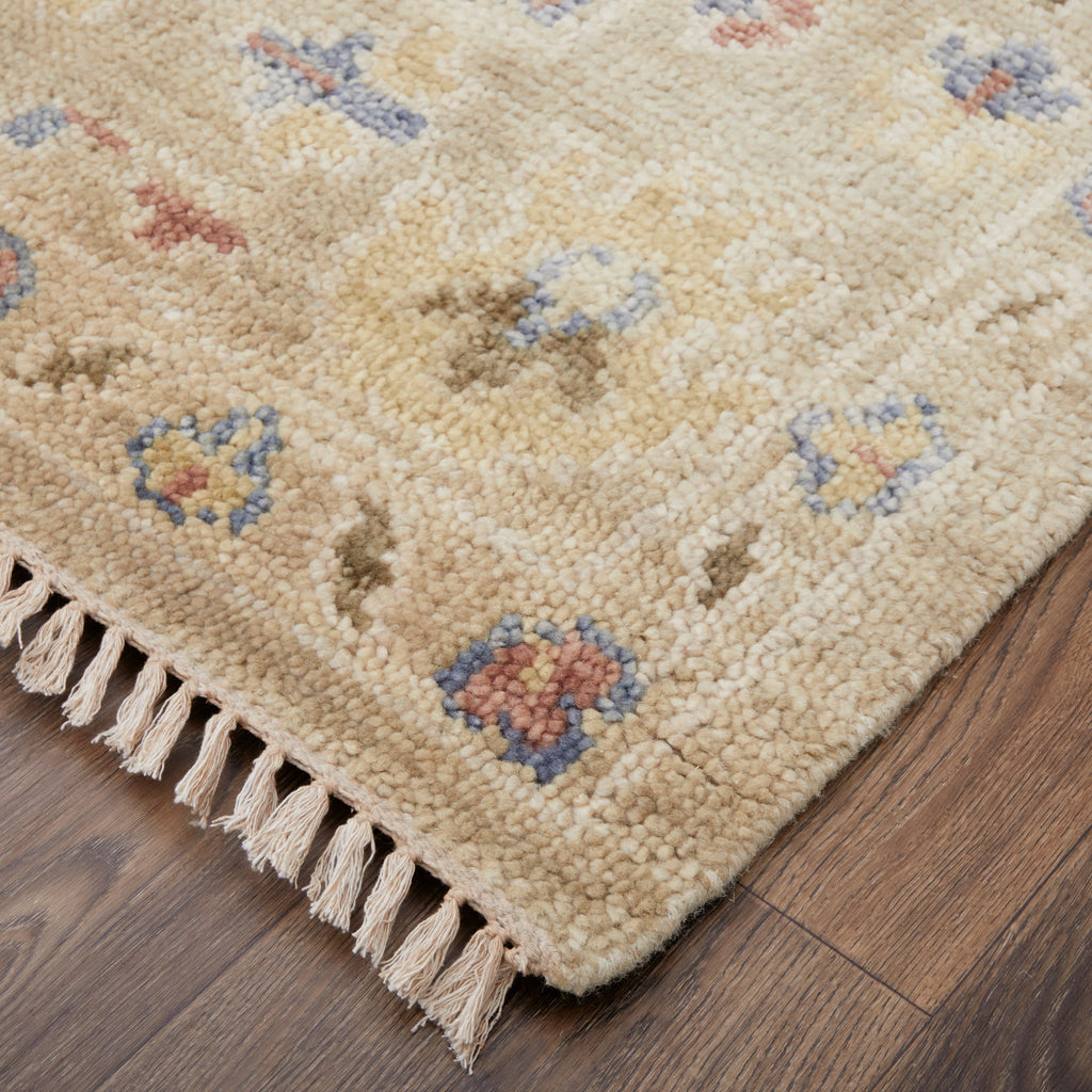 Fillmore Transitional Floral Botanical Brown Tan Blue Area Rug (12' x 15')