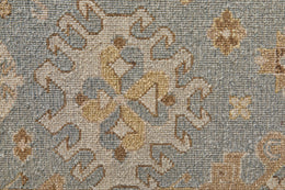 Corbitt Traditional Oriental Blue Gray Ivory Area Rug (11'6" x 15')