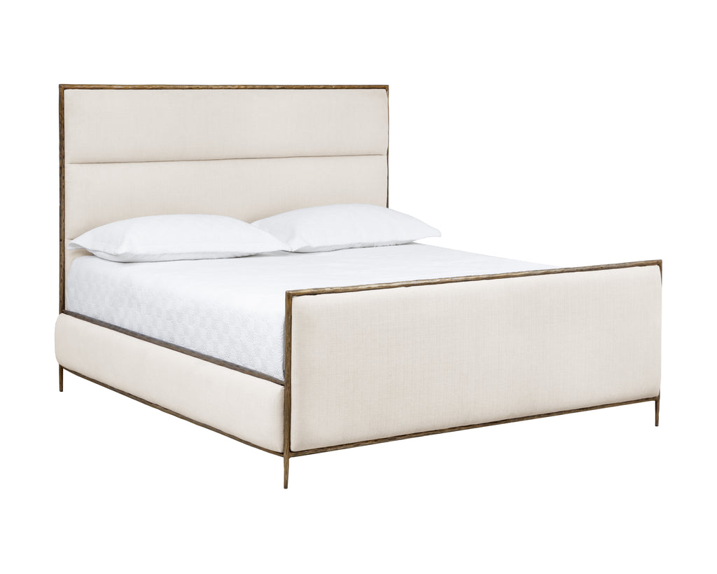 Yasmine Bed : King - Zenith Alabaster