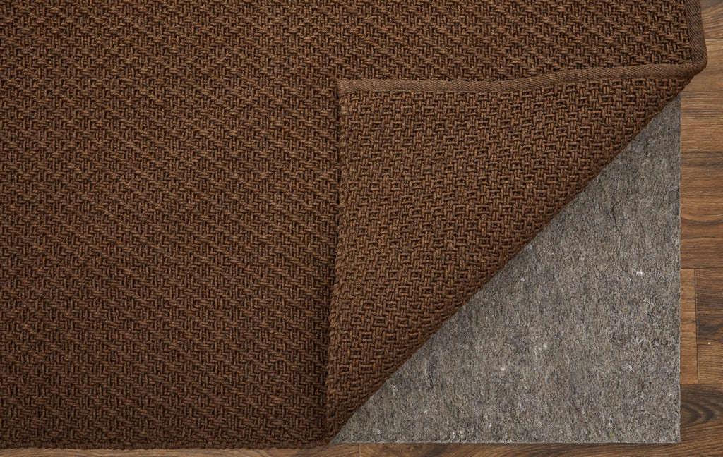 Tito Modern Solid Brown Area Rug (5' x 8')