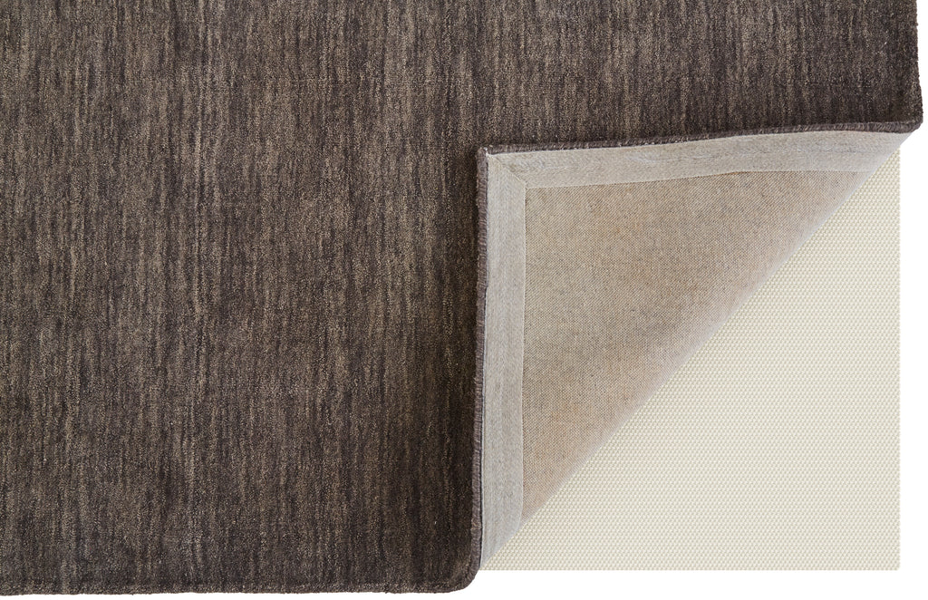 Luna Modern Solid Brown Taupe Area Rug (3'6" x 5'6")