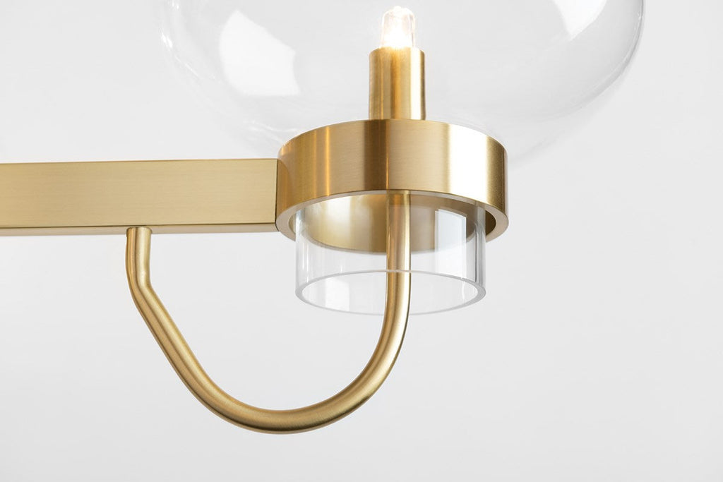 Korey Semi Flush - Aged Brass