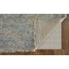 Caldwell Transitional Distressed Blue Gray Tan Area Rug (7'6" x 9'6")