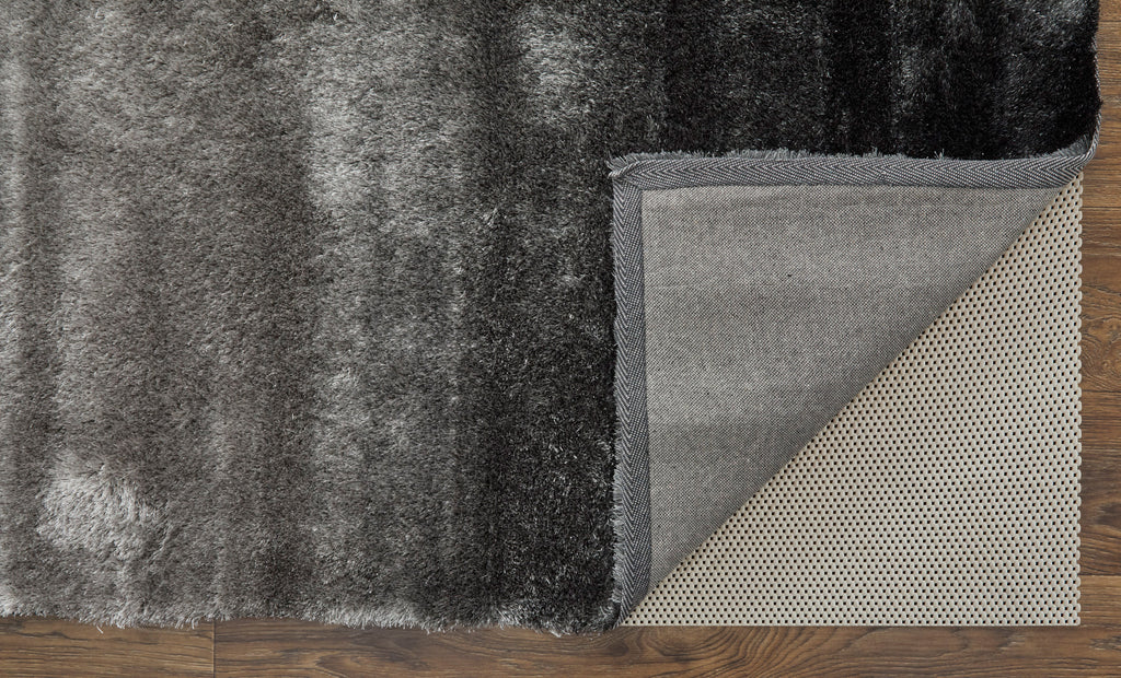 Indochine Modern Gradient Ombre Black Gray Area Rug (3'6" x 5'6")