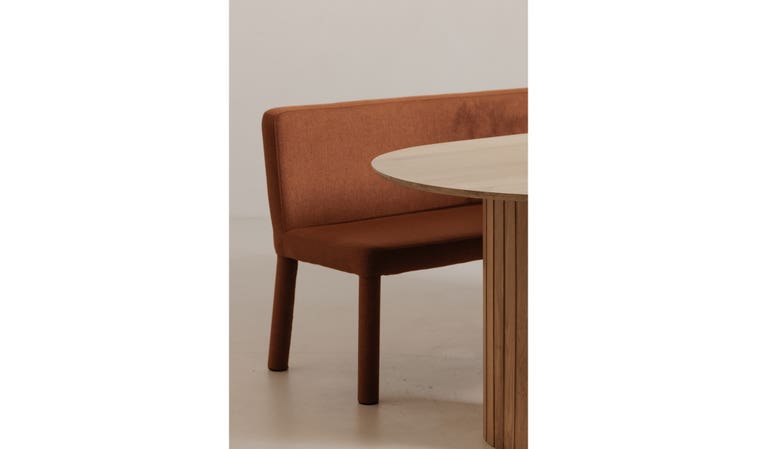 Place Dining Banquette, Rust