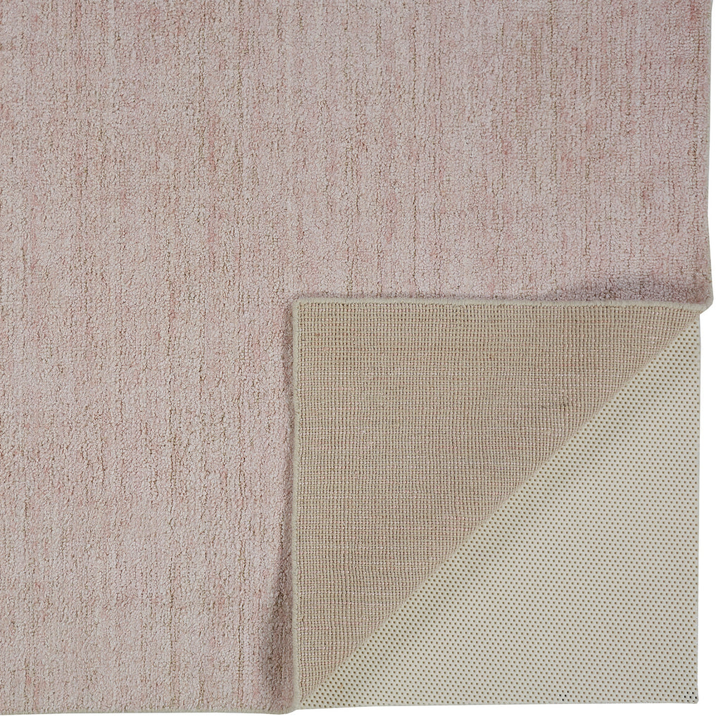 Delino Transitional Solid Pink Ivory Area Rug (3'6" x 5'6")