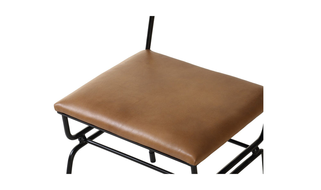 Posta Dining Chair Brown Leather