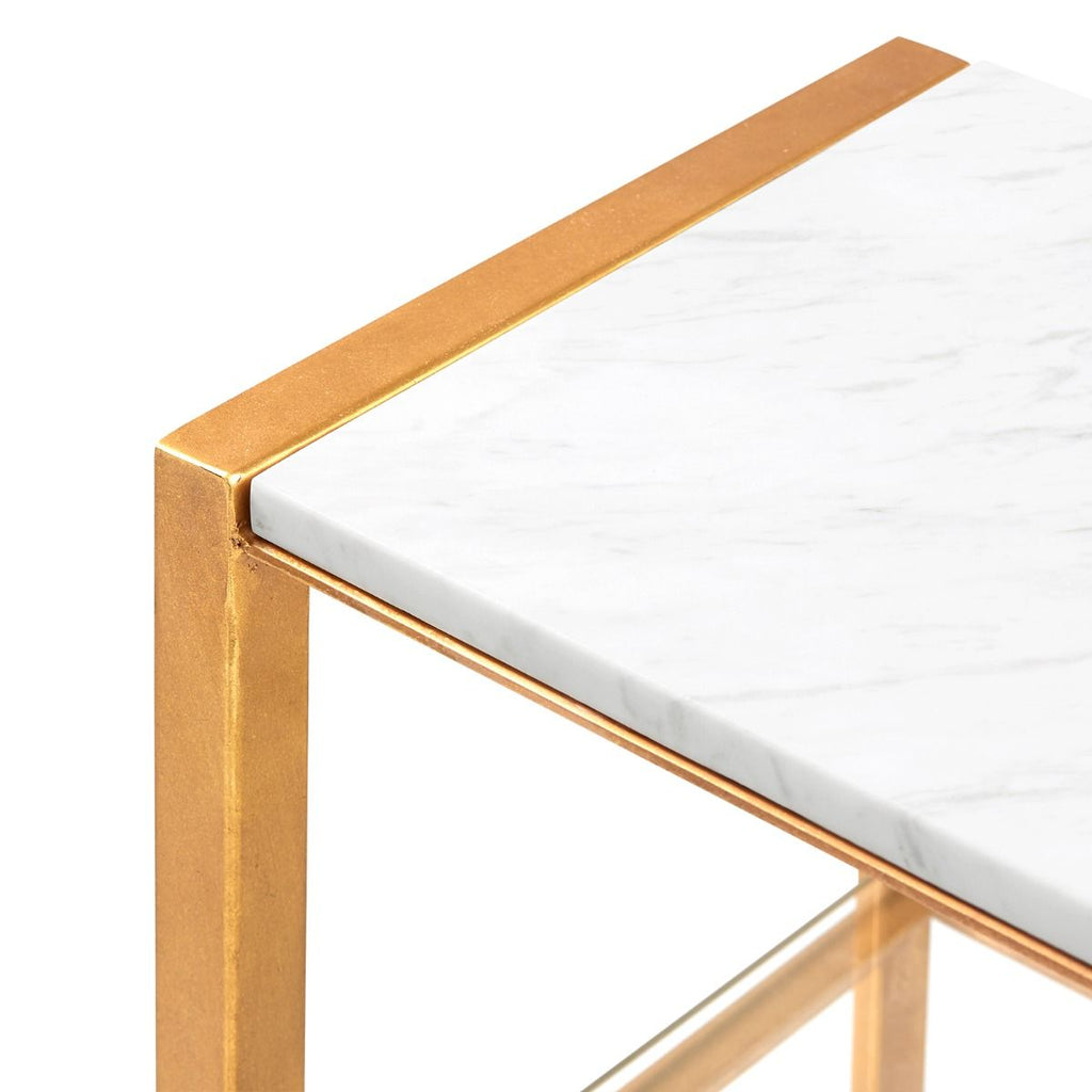 Endura Console Table, Gold Leaf