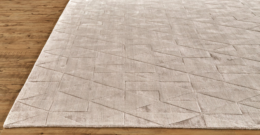 Gramercy Modern Geometric Taupe Area Rug (2' x 3')