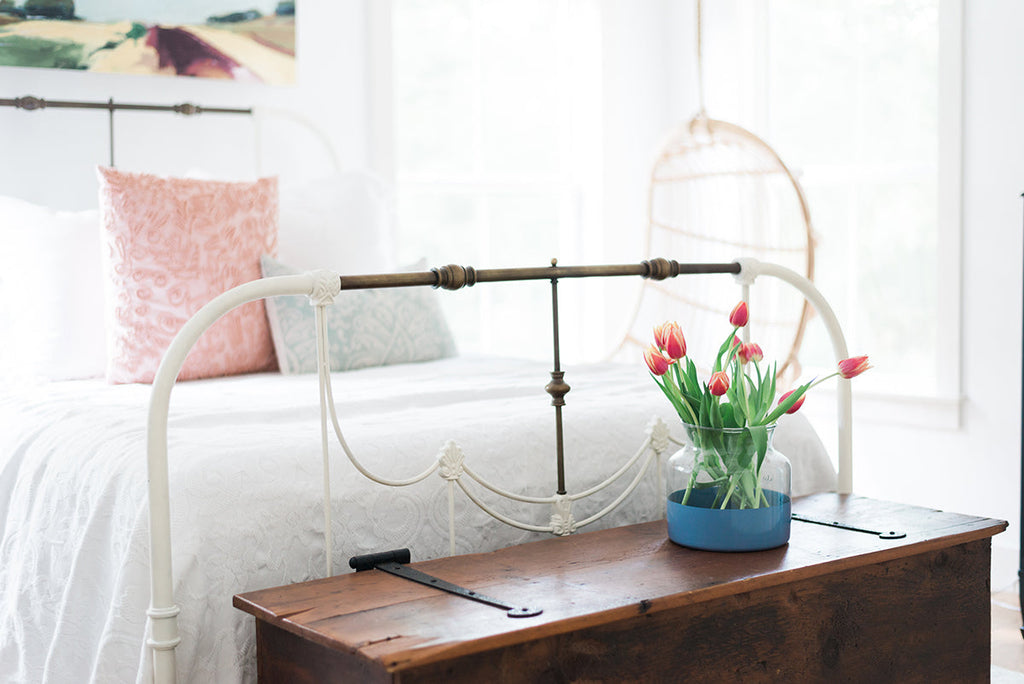 Denim Colorblock Flower Vase