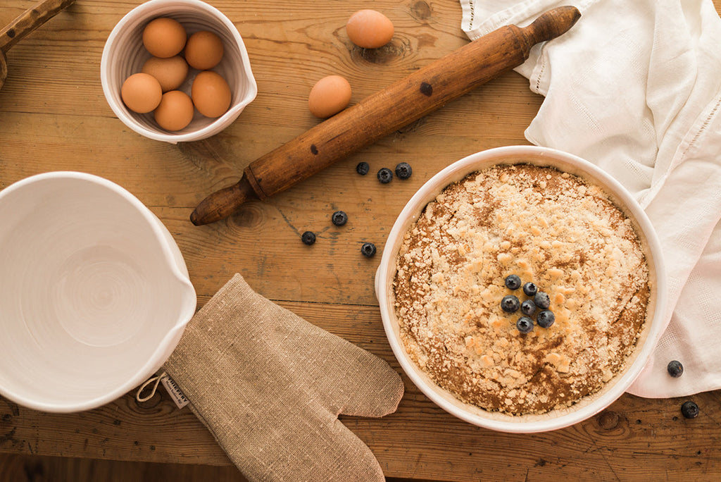 White Handthrown Mixing Bowl