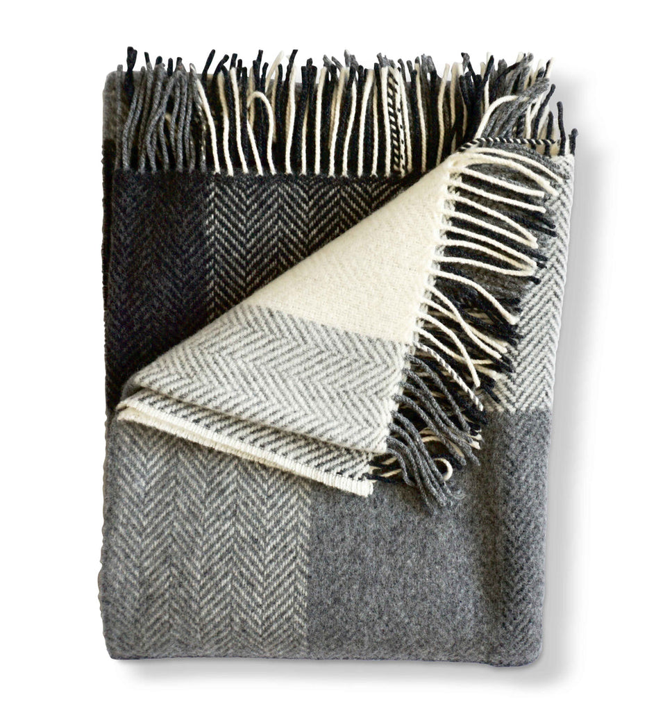 Herringbone with Cashmere Throws