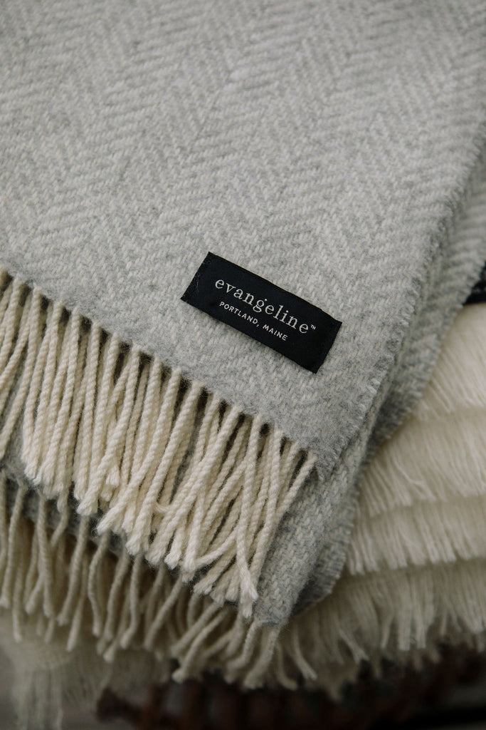 Herringbone with Cashmere Throws