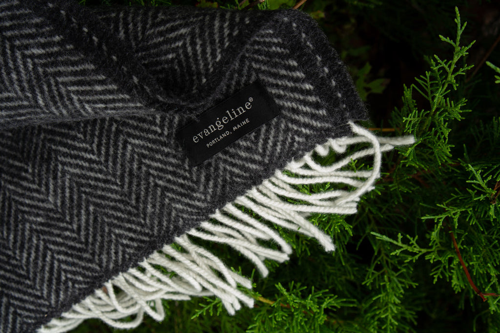 Herringbone with Cashmere Throws