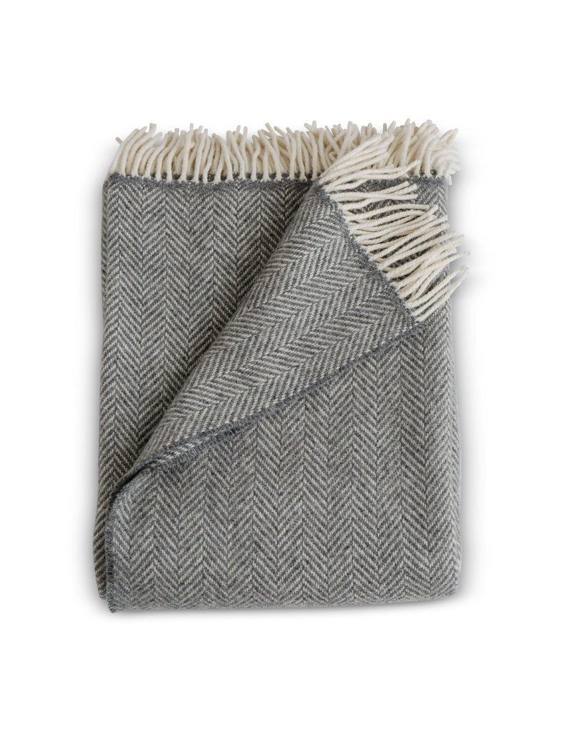 Herringbone with Cashmere Throws