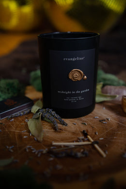 Evangeline Candle - Midnight In The Garden, Ledge Label