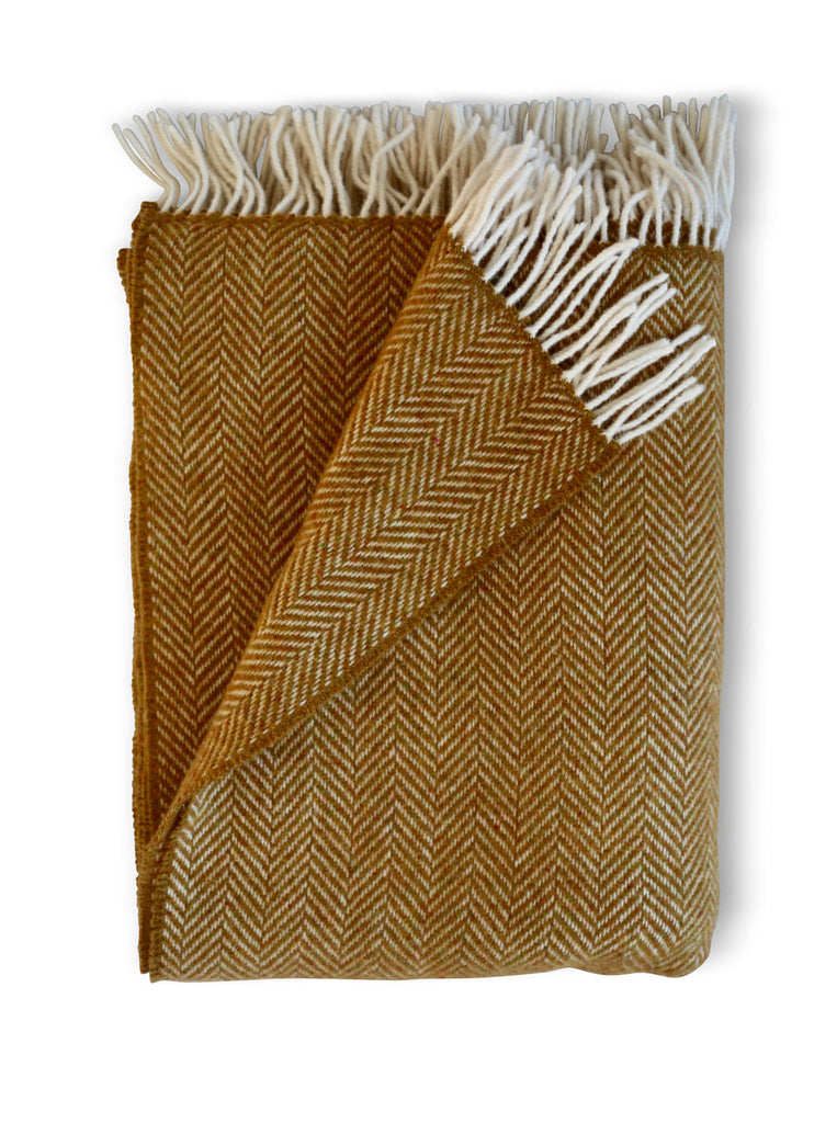 Herringbone with Cashmere Throws