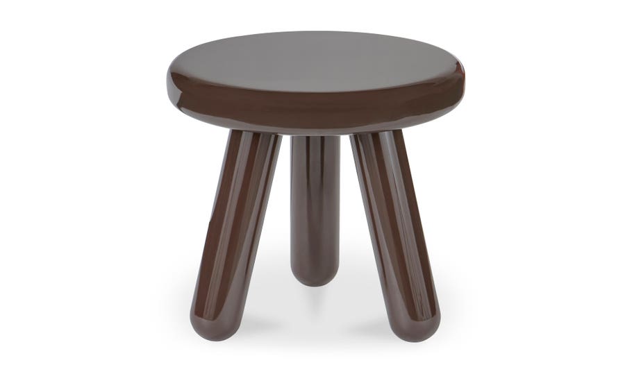 Joy Accent Table, Dark Brown Lacquer