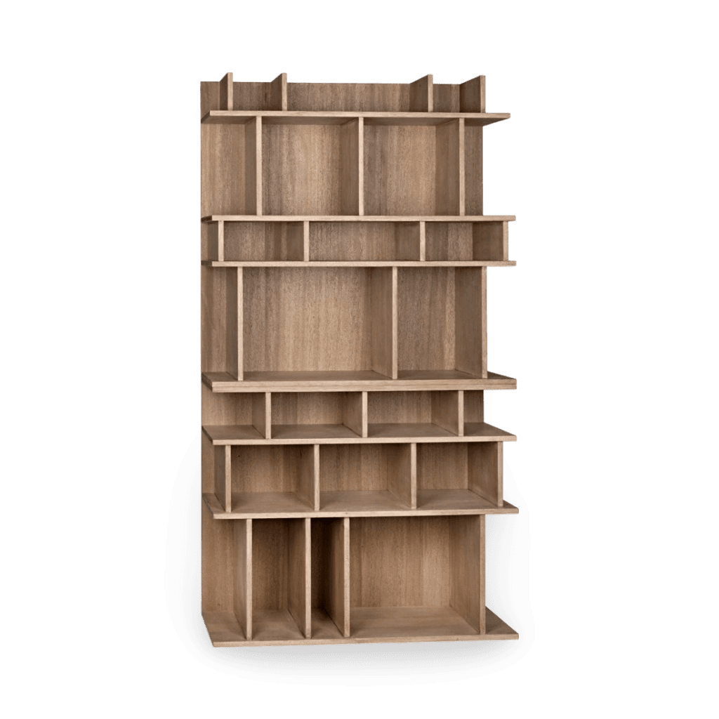 Rashi Bookcase, Washed Walnut