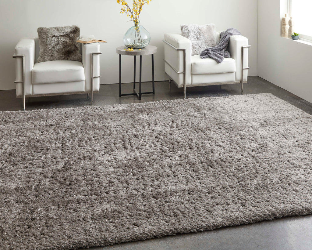 Darian Modern Solid Gray Area Rug (7'11" x 10')