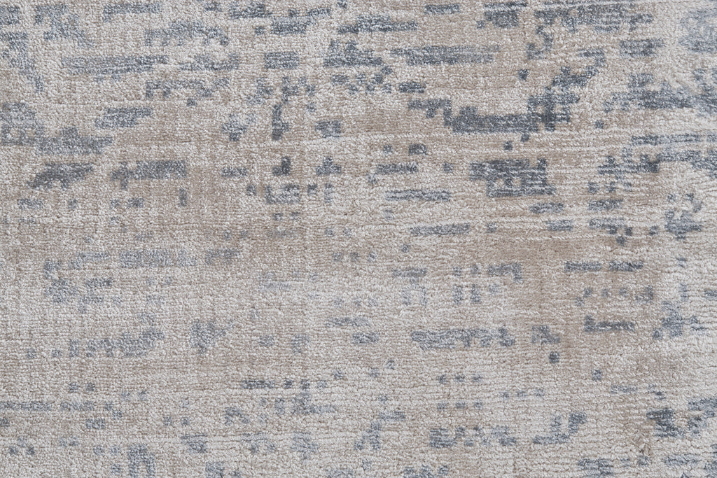 Nadia Transitional Distressed Blue Gray Taupe Area Rug (2' x 3')