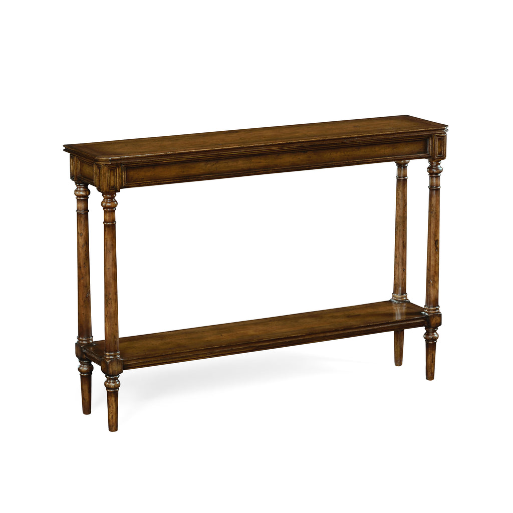 Curated Narrow Dark Walnut Console Table