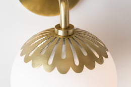 Paige Chandelier 8" - Aged Brass