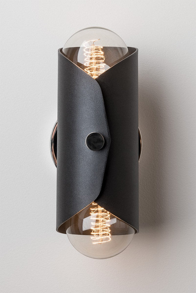 Immo Wall Sconce - Aged Brass/Dusk Black