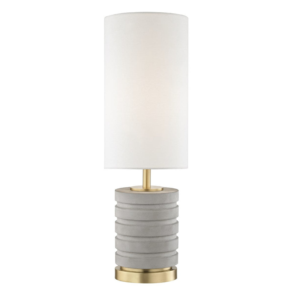 Iris Table Lamp - Aged Brass