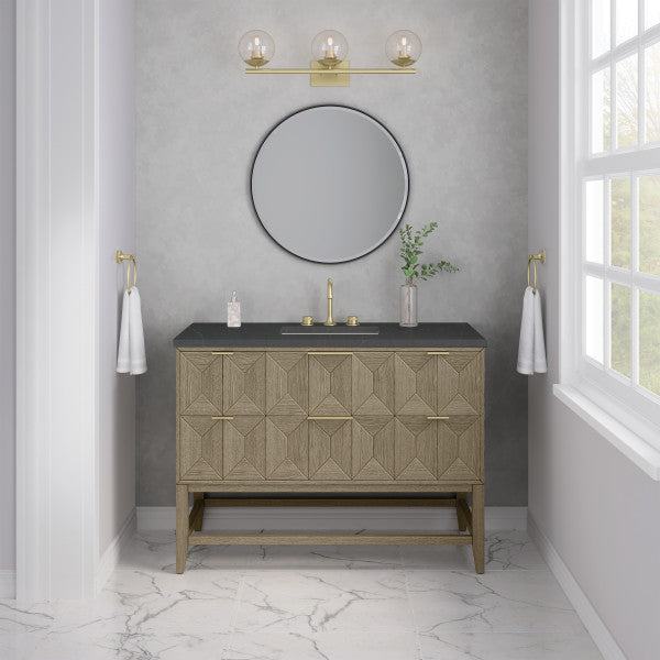 Emmeline 48" Single Vanity, Pebble Oak