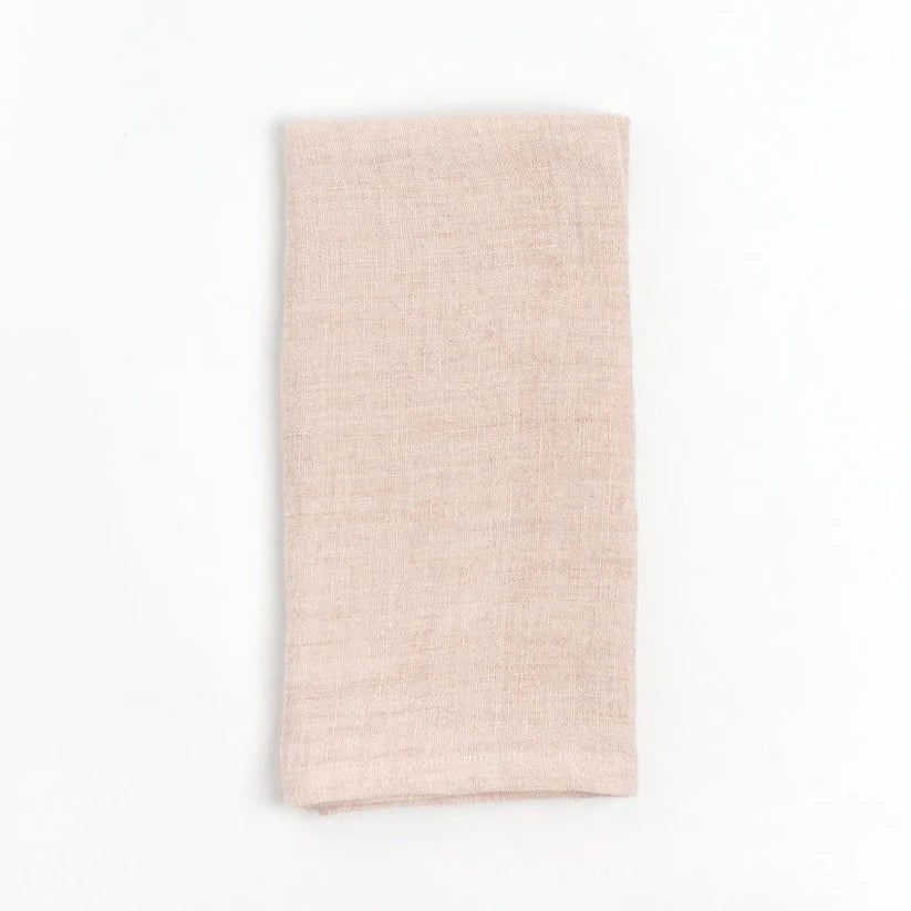 Stone Washed Linen Napkins, Set of 4