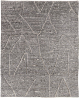 Norah Modern Abstract Gray Area Rug (2' x 3')