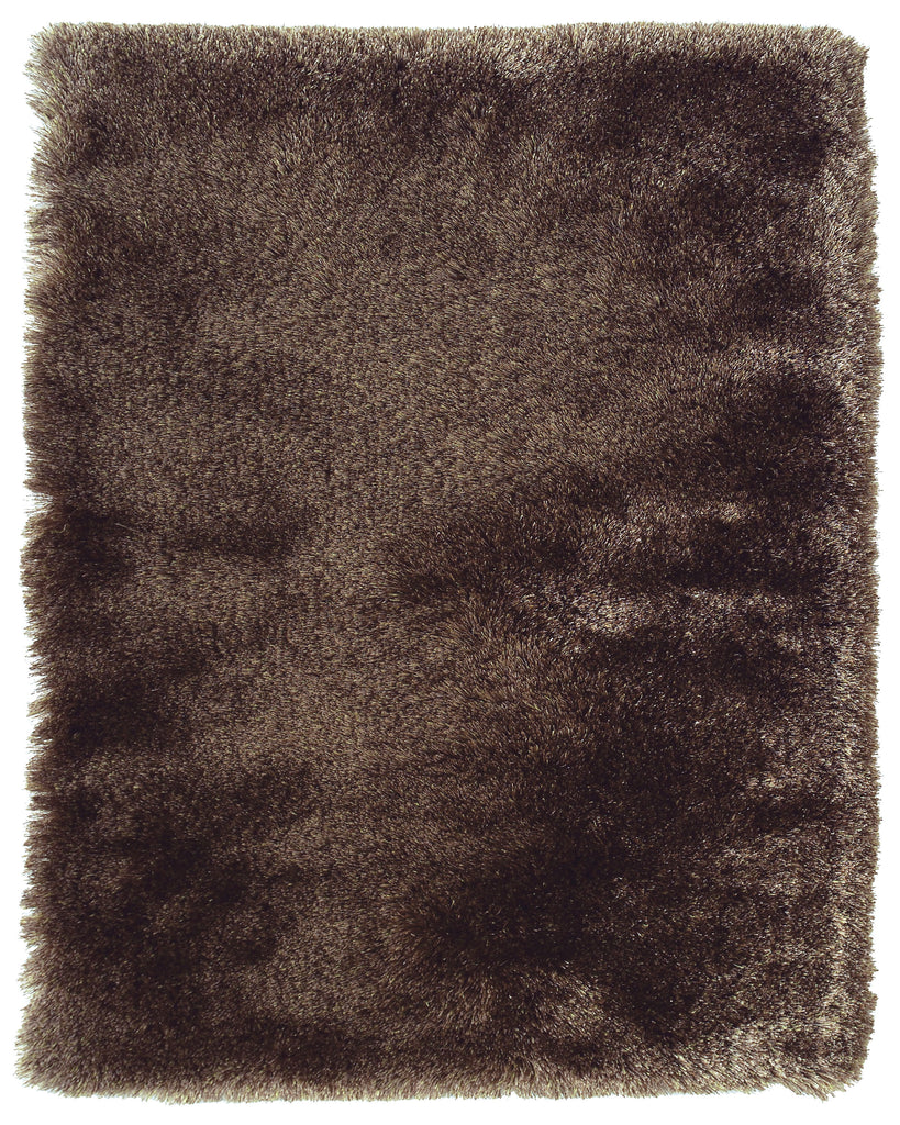 Indochine Modern Solid Brown Taupe Area Rug (2' x 3'4")