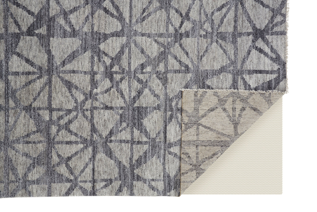 Vivien Modern Geometric Gray Area Rug (9' x 12')