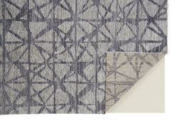 Vivien Modern Geometric Gray Area Rug (10' x 14')