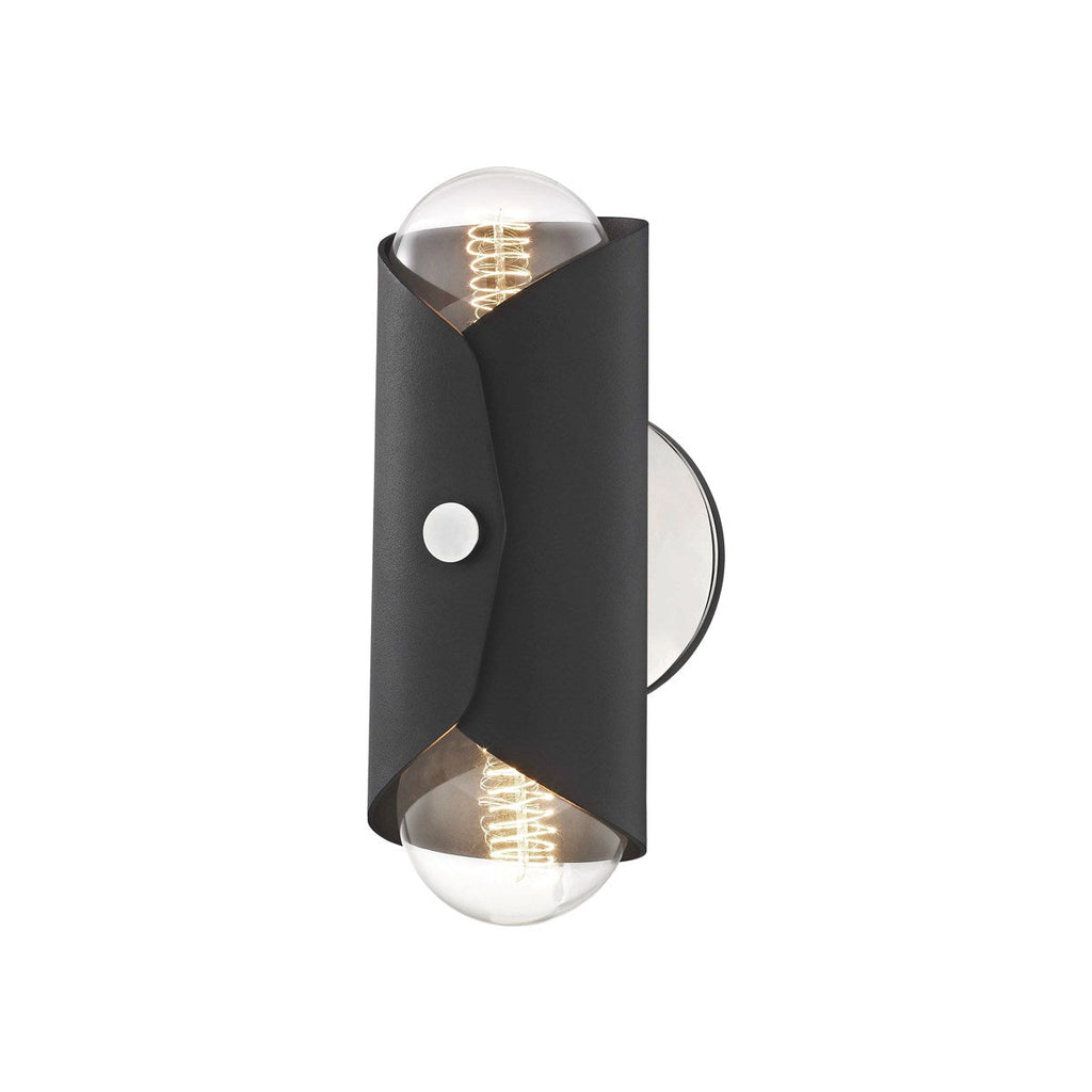 Immo Wall Sconce - Polished Nickel/Dusk Black