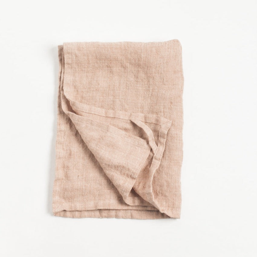 Stone Washed Linen Tea Towel