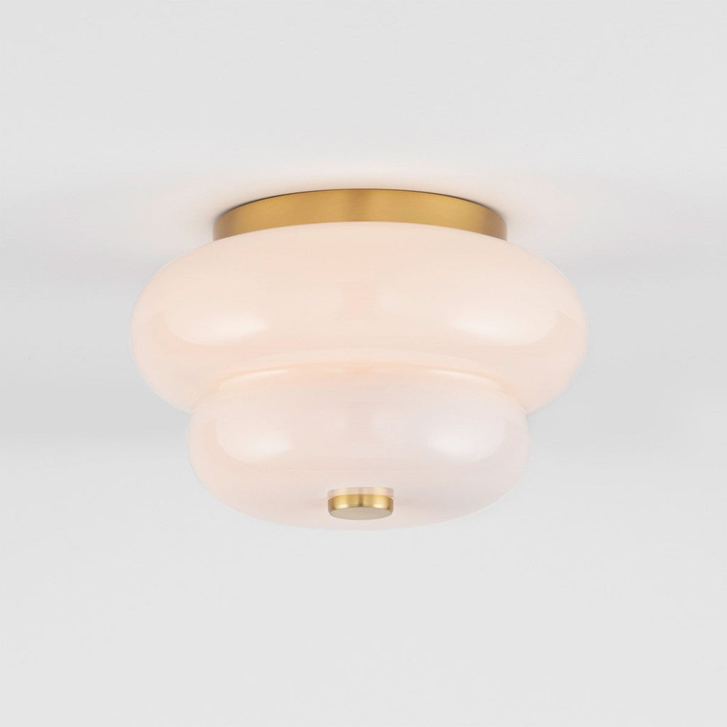 Hazel Flush Mount - Aged Brass