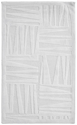 Saphir Mira Modern Geometric White Area Rug (7'6" x 10'6" / Pattern 1)