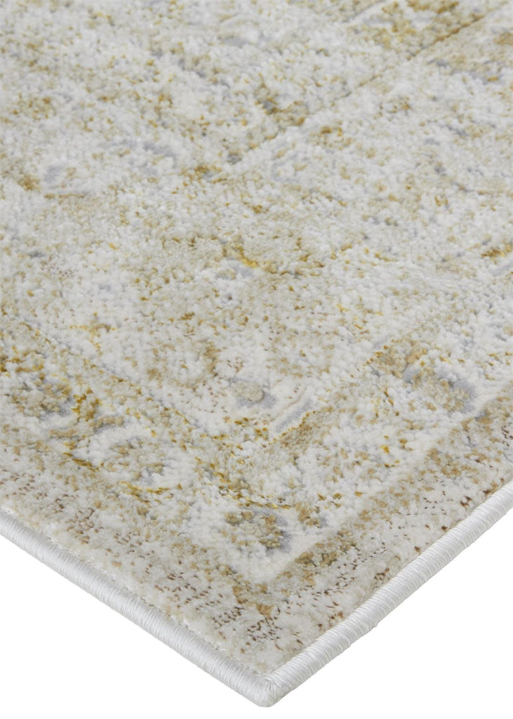 Aura Modern Oriental Ivory Gold Area Rug (10' x 13'2")