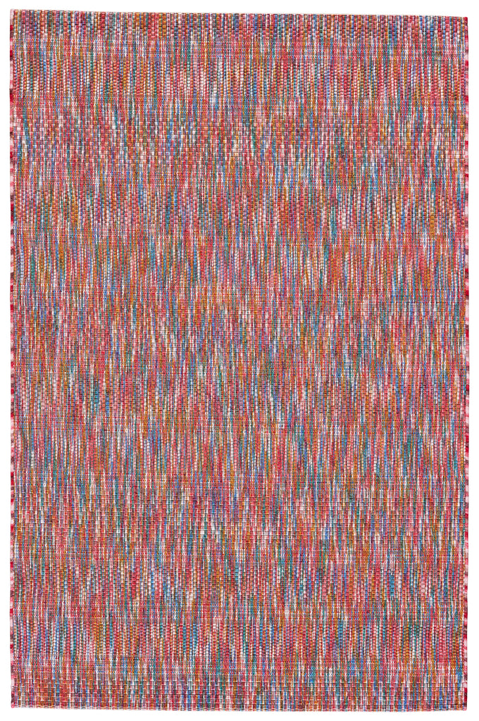 Mattison Transitional Abstract Pink Blue Orange Area Rug (5' x 8')