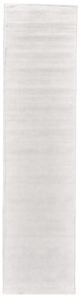 Batisse Modern Solid White Area Rug (2'6" x 10')