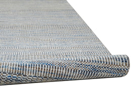 Janson Transitional Stripes Silver Area Rug (8'6" x 11'6" / Pattern 1)