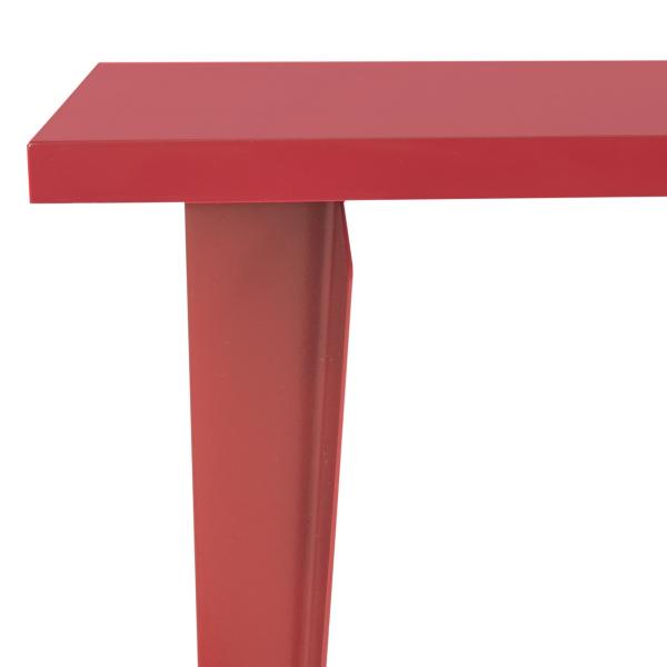 Chapman Cross - Leg Red Metal Desk