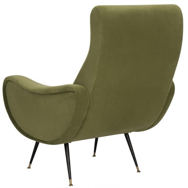 Elicia Velvet Retro Mid Century Accent Chair