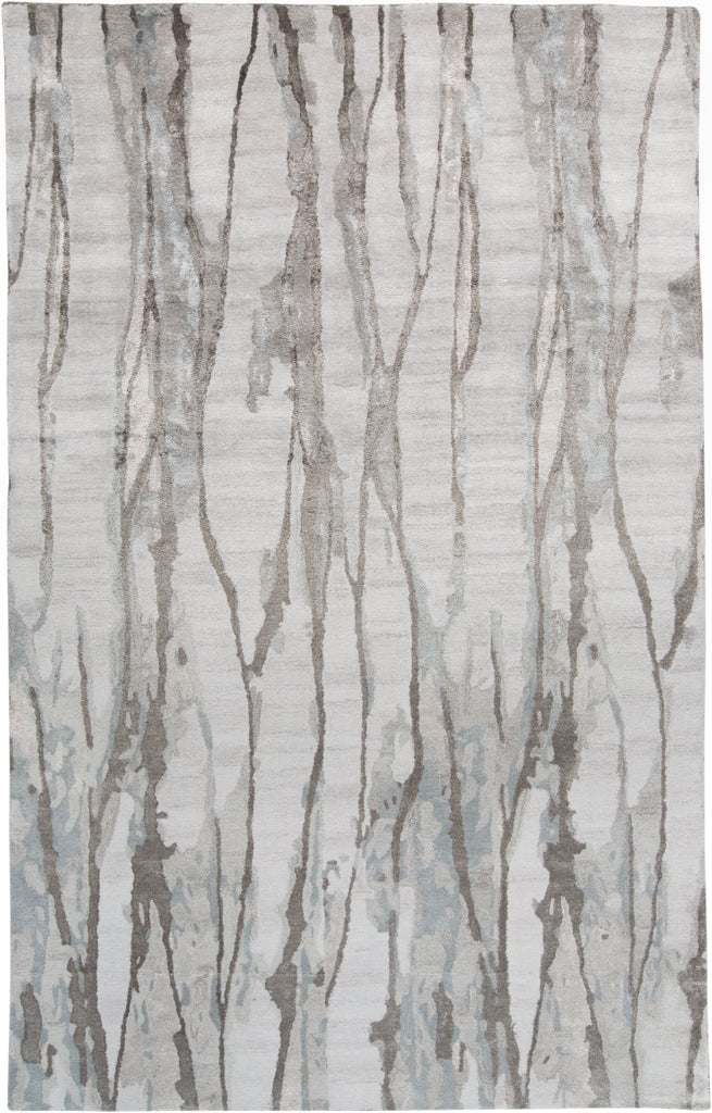 Dryden Transitional Abstract Taupe Ivory Gray Area Rug (2' x 3')